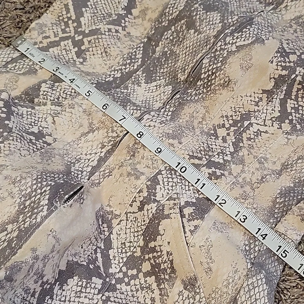 We The Free Neutral Snake Print Short Sleeve Jumpsuit